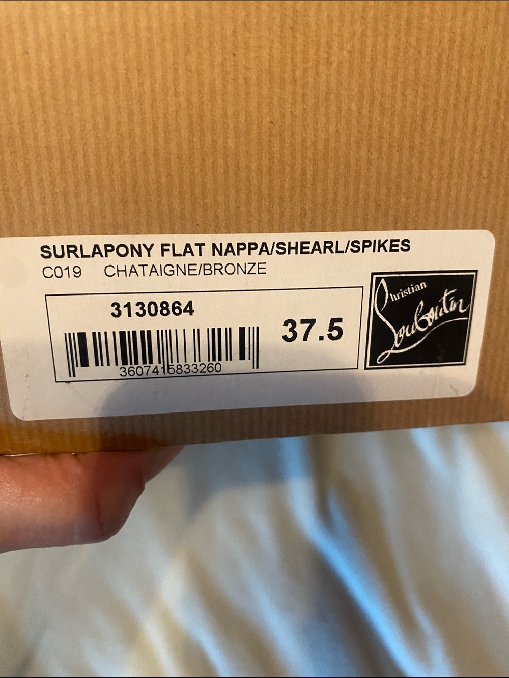 Christian Louboutin Suri Apowyn Flat Nappa/Shearl/Spikes Studded Flat Boots in - Picture 2 of 11